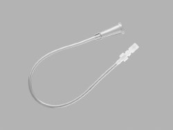 Standard Connecting Tube with Male Luer Lock and Drainage Bag Connector Stopcock Attached 14 Fr 30 cm