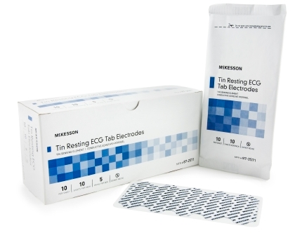 Electrode, Tab Tin Adgel (100/pk 5 Pk/bx 10 Bx/cs)