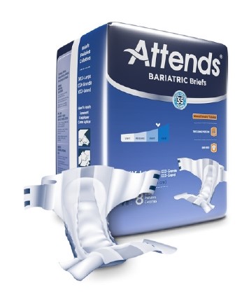Attends DermaDry Bariatric Briefs XXX-Large 70" - 90"