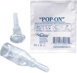 Pop-On Self-Adhering Male External Catheter, X-Large 41 mm