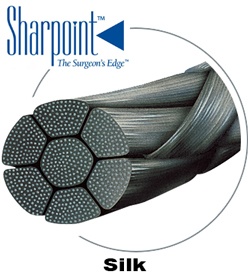SSC Silk; Black Braided; 4-0; 18in/45cm; Precision Reverse Cutting; ; 19mm; 3/8 Circle