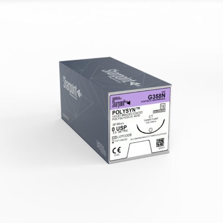 PolySyn , 0, Violet, 36", HRX40, 1/2 Circle Taper Point 40mm
