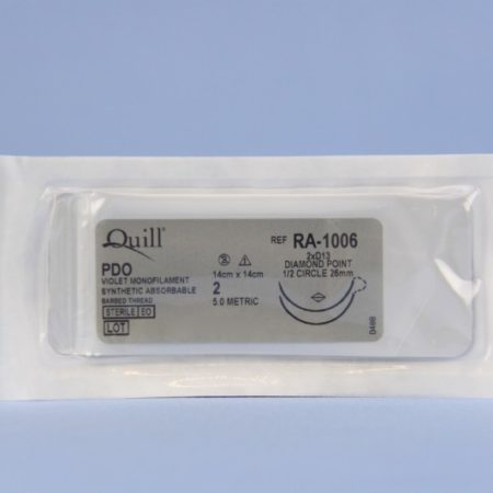 Quill PDO, 2, 14cm x 14cm, Violet, 1/2 Circle, Reverse Cutting, 26mm , bi-directional
