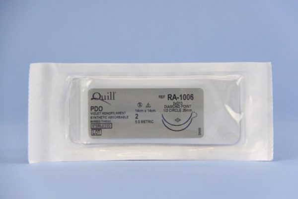 Quill PDO, 2, 14cm x 14cm, Violet, 1/2 Circle, Reverse Cutting, 26mm , bi-directional