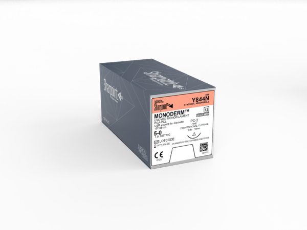 Monoderm, 5-0, Undyed, 18", DSCM16, 3/8 Circle Precision Conventional Cutting 16mm