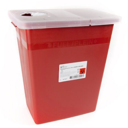 CONTAINER, SHARPS RED 8GL STACKABLE (10/CS)