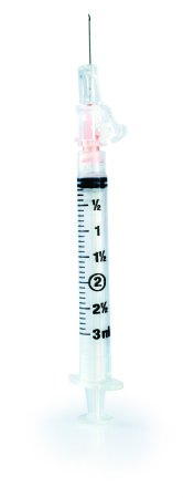 SYR/NDL, SFTY 192-SN3C2558S ORG 3CC 25GX5/8" (50/BX 8BX/CS)