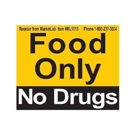 MAGNET FOOD ONLY NO DRUGS     2/BX