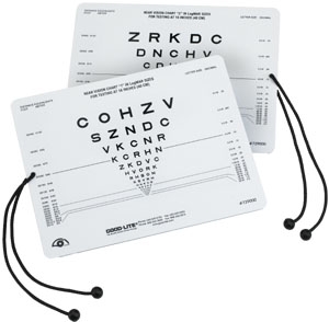 CARD, NEAR VISION SLOAN LETTER