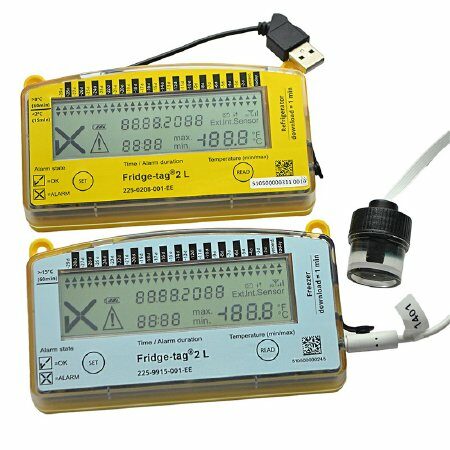 DATA LOGGER, VACCINE W/VIAL & PROBE 2.0-8.0C