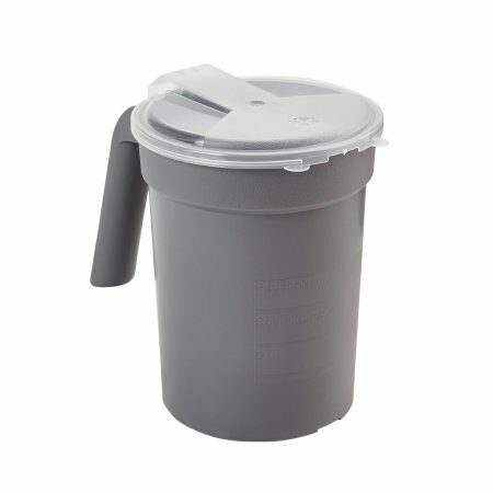 PITCHER, BEDSIDE W/LID GRAPHITE 32OZ (100/CS)