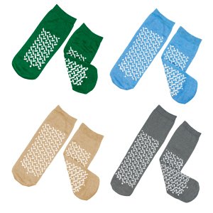 SOCK, SLIPPER DBL-SIDED LT-WT GRY 2XLG (48/CS)