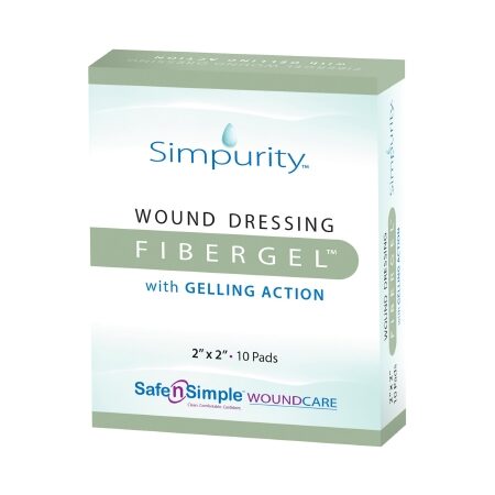 DRESSING, WND FIBERGEL PAD 2"X2" (10/BX 16BX/CS)