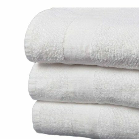TOWEL, BATH DOMESTIC WHT 22"X44" (12/DZ)