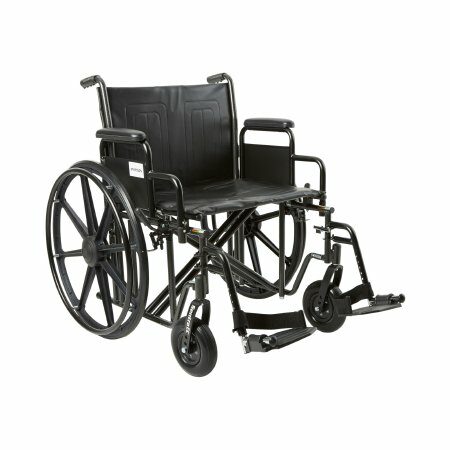 WHEELCHAIR, HD DUAL CROSS BRACE DDA SF 22" 450LBS