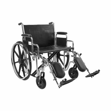 WHEELCHAIR, HD DUAL CROSS BRACE DDA ELR 24" 450LBS