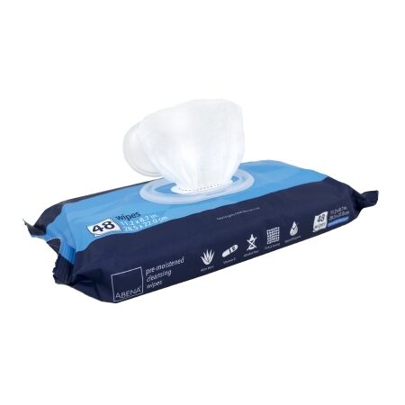 WIPE, CLEANSING INCONT ABENA PRE-MOISTENED (48/PK 12PK/CS)