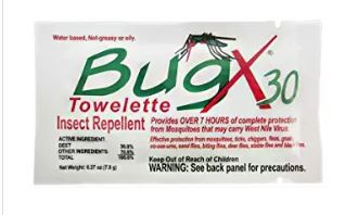 BUGX, TOWELETTE INSECT REPELLANT (300/CS)