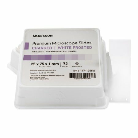 SLIDE, MICRO FROSTED WHT CHARGED (72/BX 20BX/CS)