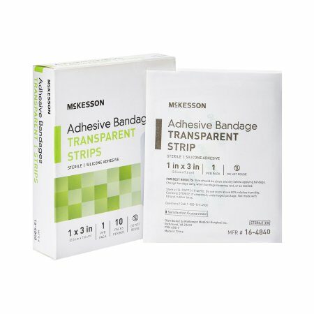 BANDAGE, ADHSV SHR SILICONE STRIP 1" X 3" (10/BX 32BX/CS)