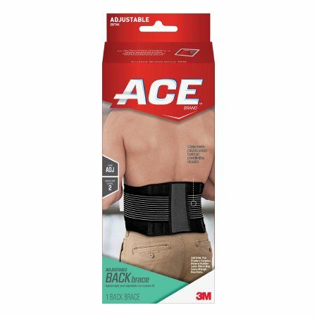 BACK BRACE, ACE ADJ ONE-SIZE (12/BX)