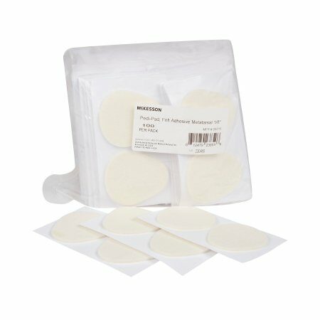 PAD, FELT ADH METATARSAL 1/8" (100/PK 20PK/CS)
