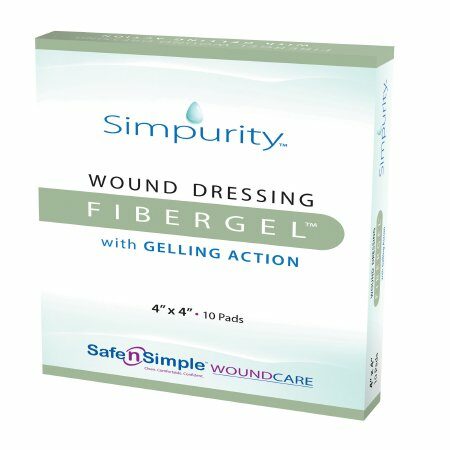 DRESSING, WOUND FIBERGEL PAD 4"X5" (10/BX 16BX/CS)