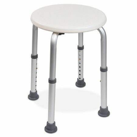 STOOL, SHOWER SAFETY TOOL-FREEASSEMBLY WHT 300LBS