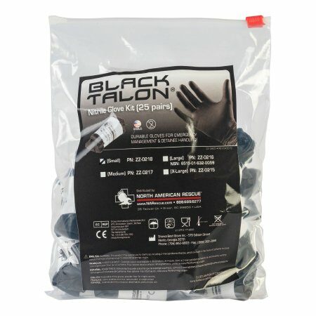 GLOVE, EXAM NTRL MED N/S EXTCFBLK INDWRP-PR (25/PK)