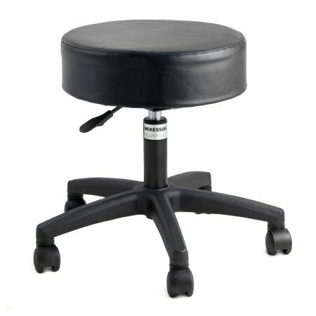 STOOL, EXAM PNEUMATIC 5LEG BLK