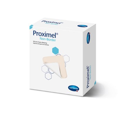 DRESSING, WOUND PROXIMEL SIL NON-BORDERED 6"X6" (5/BX)