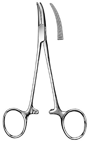 FORCEP, HALSTED MOSQUITO CURVED 5"