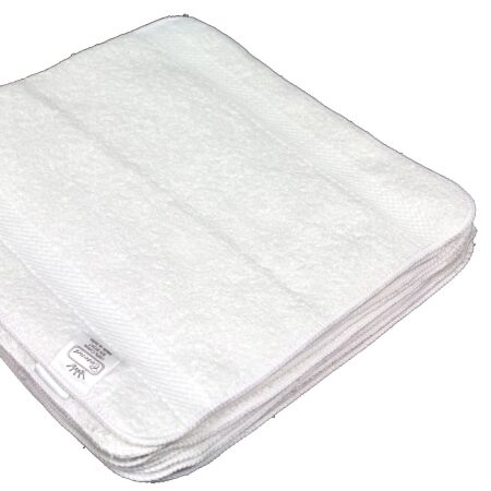 WASHCLOTH, INDULGENCE WHT 12"X12" 1.25LB (12/DZ)