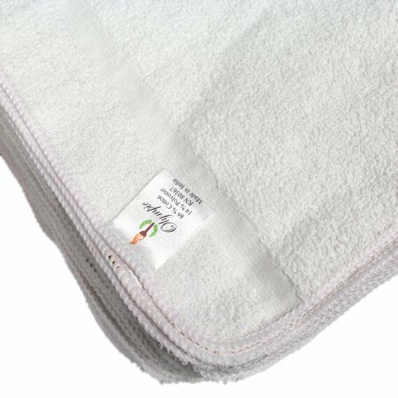 WASHCLOTH, ELEGENCE 1LB WHT 12"X12" (25DZ/CS)