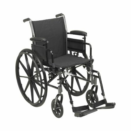 WHEELCHAIR, LIGHTWEIGHT CRUISER III 18" 300LB CAP
