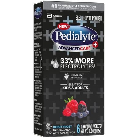 PEDIALYTE, PDR ADVANCED CARE PLUS BERRY FROST 17GM (6/PK 6PK