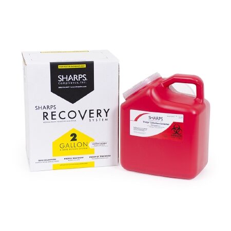 CONTAINER, SHARPS MAILBACK 2GLCHEMO YLW (12/CS)