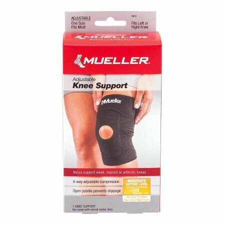 KNEE SUPPORT, 4WAY ADJ BLK