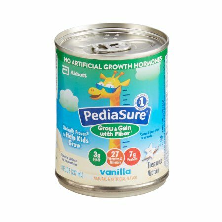 PEDIASURE, W/FIBER VANILLA 8OZ(24/CS)