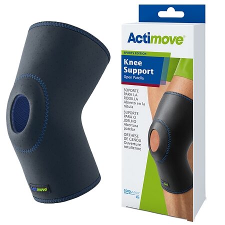 KNEE SLEEVE, ACTIMOVE NEOP OPNPATELLA NVY MED