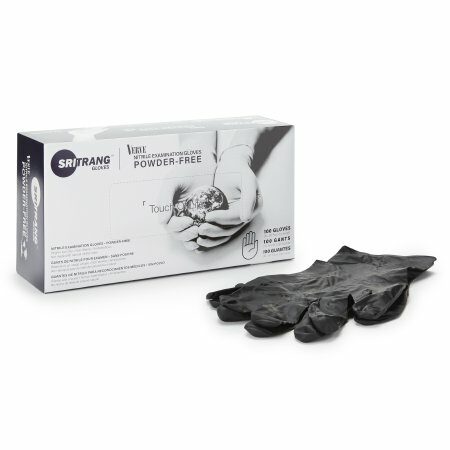 GLOVE, EXAM NTRL LG N/S BLK 5.0G (100/BX 10BX/CS)