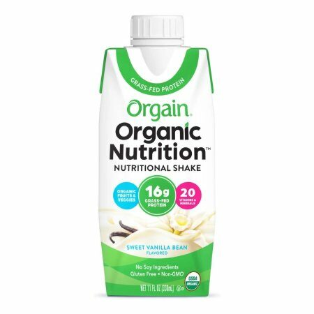 SHAKE, NUTRITIONAL ORGANIC SWEET VANILLA BEAN 11OZ (12/CS)