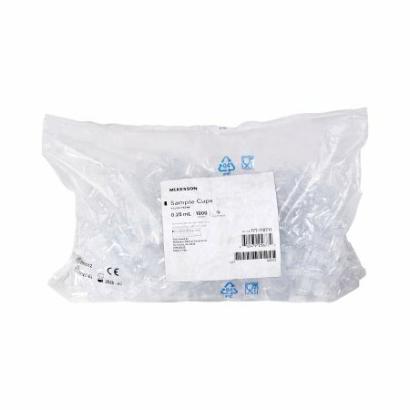 CUP, SAMPLE POLYSTYRENE .25ML (1000/BG 10BG/CS)