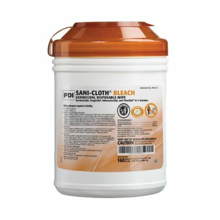 WIPE, GERMICIDAL SANI-CLOTH BLEACH 6"X5" (160/CN 12CN/CS)