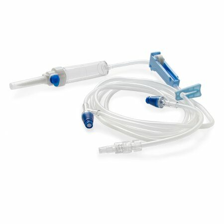 IV ADMIN SET, 20DRP 2NDL FREE CONNECTOR 80" (50/BX 6BX/CS)