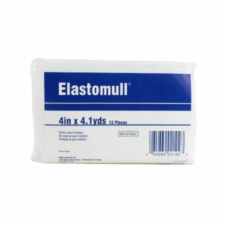 BANDAGE, GAUZE ELASTOMULL STR 4" (12RL/BX)