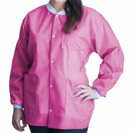 COAT, LAB FITME RASPBERRY PNK MED (10/BG 5BG/CS)