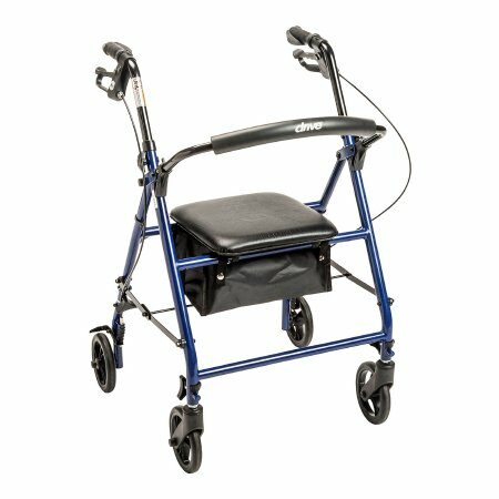 WALKER, ROLLATOR KD STEEL 6" BLU