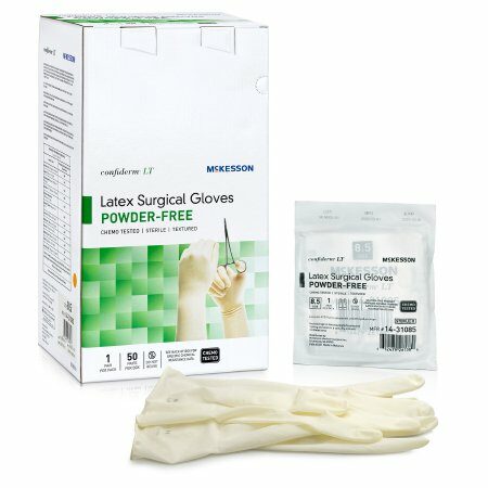 GLOVE, SURG CONFIDERM LT LTX 8.5 STR2 TXT (50PR/BX 4BX/CS)