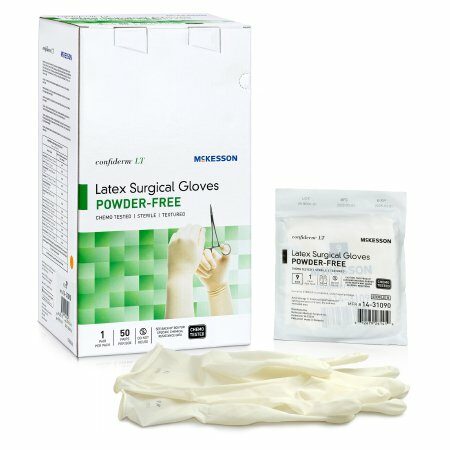 GLOVE, SURG CONFIDERM LT LTX 9.0 STR2 TXT (50PR/BX 4BX/CS)